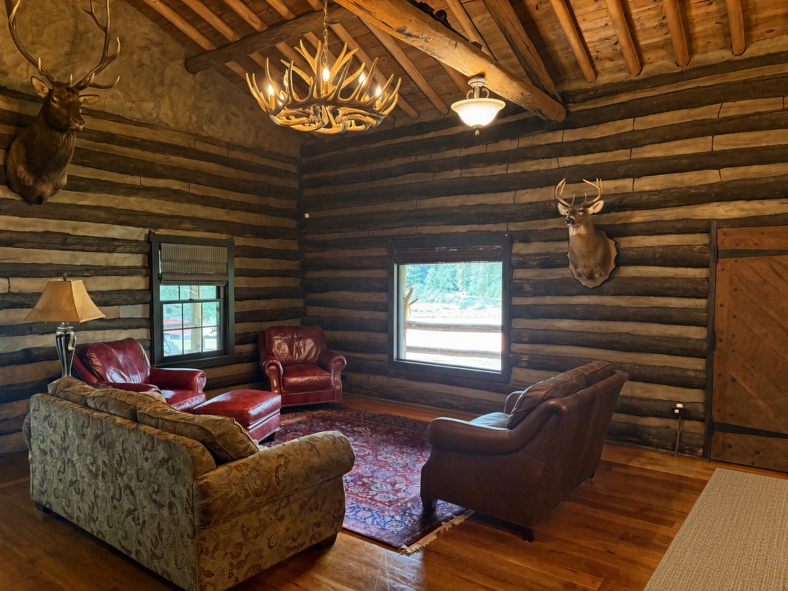Seating corner in the lodge